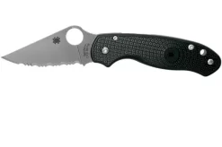 Spyderco Para 3 Light-weight C223PBK Serrated FRN CTS-BD1N Pocket Knife
