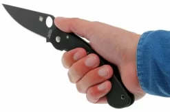 Spyderco Military Black C36GPBK Pocket Knife -Knife Shop SPC36GPBK 07 spyderco military spc36gpbk d7