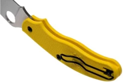 Spyderco UK Penknife Salt LC200N C94PYL Yellow Pocket Knife -Knife Shop SPC94PYL 05 spyderco