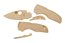 Spyderco Wooden Knife Kit C230 Lil Native WDKIT2, Wooden Pocket Knife -Knife Shop SPWDKIT2 03 spyderco