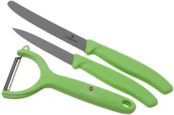 Victorinox SwissClassic 6.7116.22L42 3-piece Vegetable Knife Set, Green