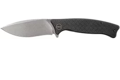 WE Knife Balaenoptera WK712D Pocket Knife, Grey Handle, Stonewashed Blade