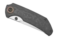 WE Knife Thug XL, WKWE20028D-2, Shredded Carbonfiber, Grey Titanium, Satin CPM-20CV Pocket Knife -Knife Shop WKWE20028E 0 06 weknife