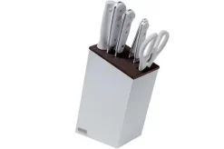 Wüsthof Classic White 6-piece Knife Set Version Santoku Including Block, 1090270601